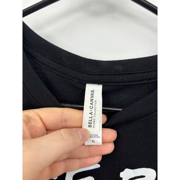 Bella + Canvas Shirt Womens XL Guy Fieri Flavortown Cropped Black - Picture 3 of 3